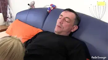 AMATEUR EURO - Big Tits German Amateur Ziska Takes Two Cocks In MMF Fuck Fest