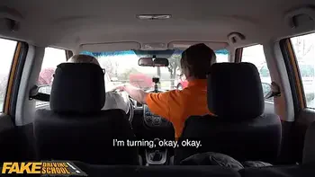 Fake Driving School Blonde learner Amaris and her perfect boobs fucked