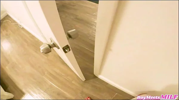 Thick Horny RedHead MILF Caught Me Jerking Off To Her In The Shower - Andi James Johnny Love