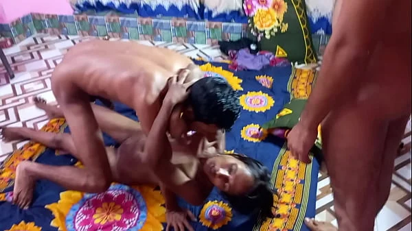 Hanif and Popy khatun and Manik Mia - Amezing threesome Bengali Fuck Super Tight pussy fuck Bengali fuck xvideos porn videos
