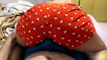 Spread legs dry humping in missionary position