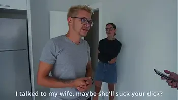 The Husband watches his Wife being Fucked by a realtor for a Discount!