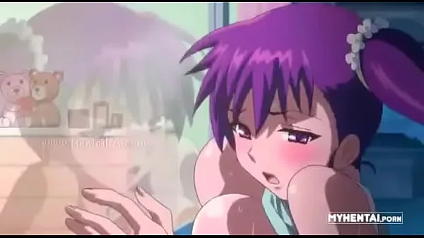 Chica de cabello morado anime