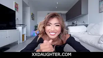 Little Asian Teen Step Daughter Sex With step Dad While step Mom Showers POV - Clara Trinity, Ike Diezel