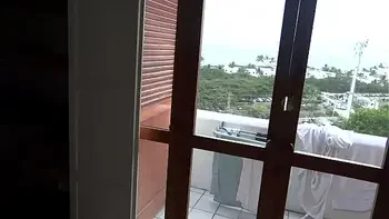 Stepson records me on the beach while I urinate and rest before having full sex