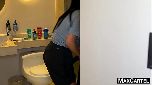 Maid has huge tits
