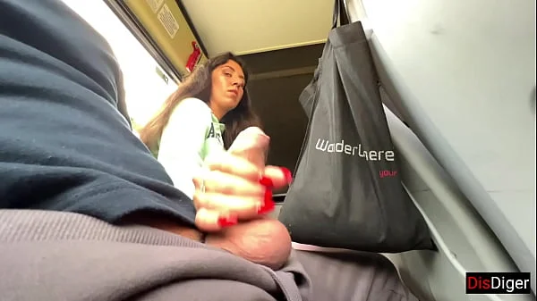 A stranger girl jerked off and sucked my dick in a public bus full of people