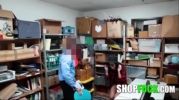 BBG Threesome Security Guards Fuck A Sweet Teen For Stealing - SHOPFUCK