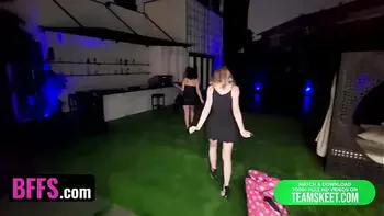 Horny Girls Kallie Taylor, Kimora Quin & Kiana Kumani Share One Fat Cock For Valentine's Day - BFFS