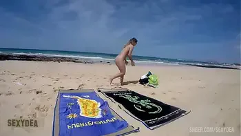 Big ass Sexydea at the Nude Beach