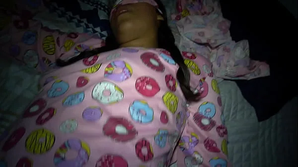 my sweet stepniece wanted me to visit her at her bedroom and got so horny that she let me cum in her shaved pussy