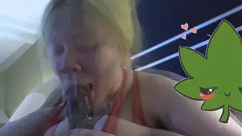 Albino Giving a Wet Blowjob and Backing Her Fat Ass up on BBC