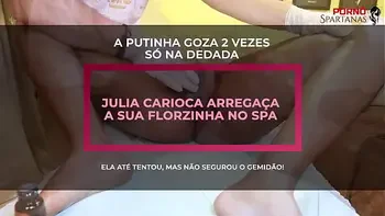 Julia Carioca Arreganha a Raba e tem a sua Florzinha Arregaçada no Spa