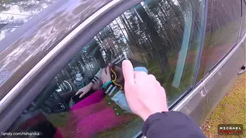 Lucky Stranger Met MihaNika69 In The Public Park