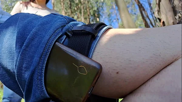 Fucking my friend's mom in a forest outdoor