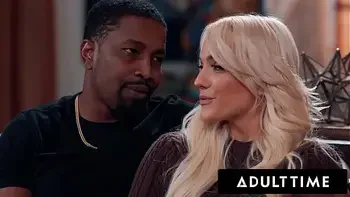 ADULT TIME - Kenna James' Thirsts Over Cum In Her FIRST THREESOME With Her Husband and Hot Neighbor!