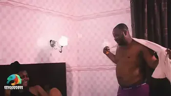 Busty pleasuring her Zaddy with a her big boobs