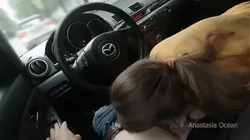 I paid the taxi driver with a blowjob while he drove me home. Public.