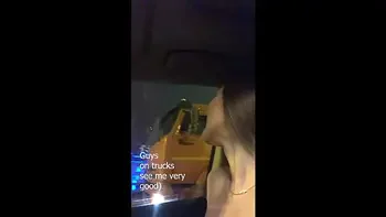 I make truck’s drivers happy showing them boobs on road.