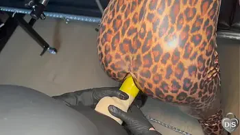 Horny anal strap-on fucking