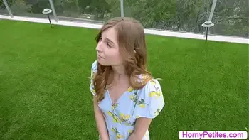 Petite Ava Parker banged by her neighbor