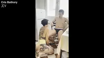 I went to serve my stepson breakfast, but ended up letting  him fuck me