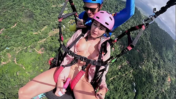 Wet and Messy Extreme SQUIRTING while PARAGLIDING 2 in Costa Rica