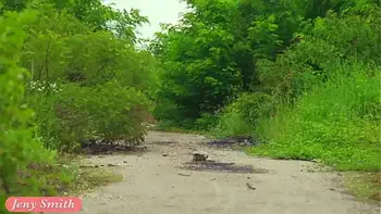 Stealth Mission. Jeny Smith enters an abandoned building naked