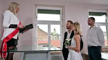 Bride To Be Gets DP'd After Getting Caught In Lesbo Fling At The Alter GP2687