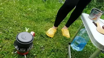 Weekend Camping With My Stepmom - Foot fetish - Dirty Soles - Sex Tape