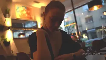 It makes my pussy wet to bare my boobs in a cafe with lots of guys around. Topless in Public.