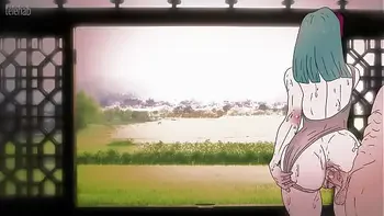 Bulma was tired after masturbation, but the break was interrupted by Goku ! Hentai dragon ball - anime cartoon 2d ( porn )