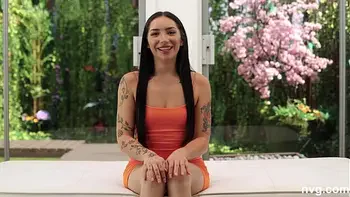 Beautiful Latina with a banging body has an intense sex session during an audition