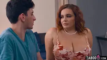 Huge tits BBW MILF stepmom Natasha Nice helped her stepson with stamina