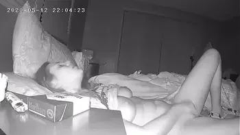 Shy Slut Plays With Her Pussy Before Bed Hidden Cam