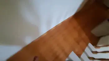 White latina wife suffering from a hernia calls her neighbor