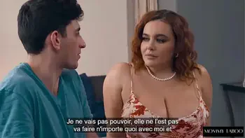 Hot step mom helps - Belle-mère handjob French Subtitles