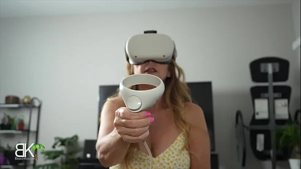 Dumb StepMom Tricked by VR Gamer StepSon - Scene 3of3