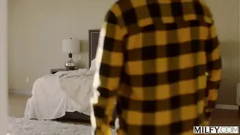 MILFY Sexy MILF Caitlin catches contractor jerking off