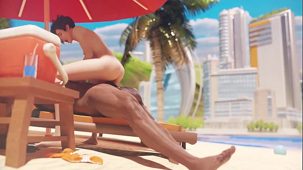 Tracer on the beach
