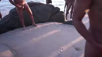 Cute Brazilian Heloa Green fucked in front of more than 60 people at the beach (DAP, DP, Anal, Public sex, Monster cock, BBC, DAP at the beach. unedited, Raw, voyeur) OB237