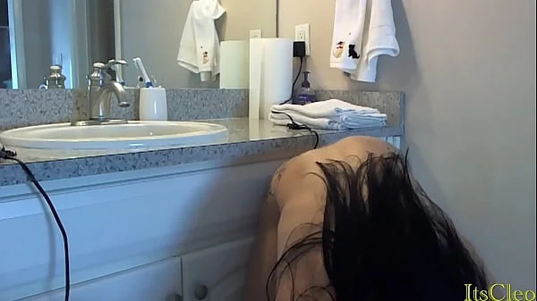 Its Cleo Shaving That Nice & Sweet Pussy In Her Bathroom!