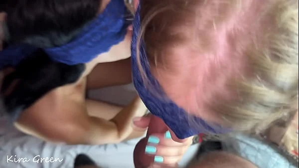 Double cumshot, pussy licking, blowjob, balls sucking, cum on face - pov 3some (Short Ver)