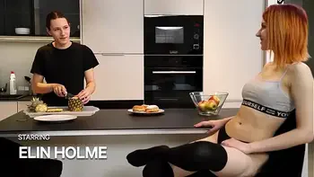 GIRLSRIMMING -  Naughty teen Elin Flame rimming her boyfriend and gets fucked