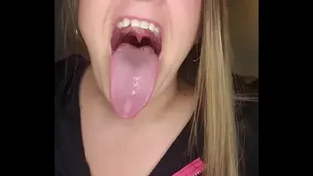 Mandie Maytag's Drooling Long Tongue with Light Gagging