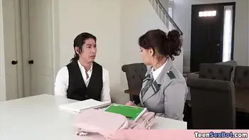 Beautiful Crystal Chase trying to sell a house and she is doing everything she can to succeed