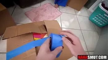 I tied my step grandma and fucked her