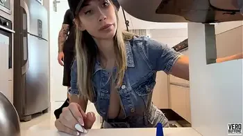 My big cock client fucks my ass on my first day of plumbing