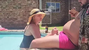 Old fat guy get his cock suck by hotel girl