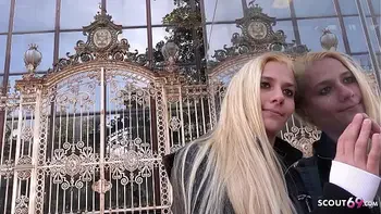 GERMAN SCOUT - Shy Teen Haley Hunter without Tattoos talk to First Casting Sex